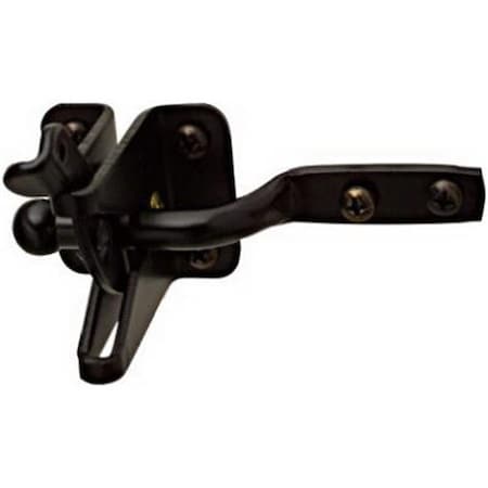 Greengrass N101-121 4.25 in. Satin Black Automatic Gate Latch GR600020